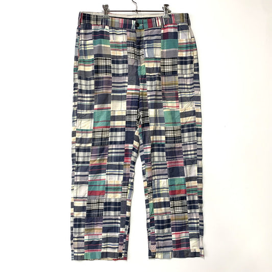 【現状渡し品】【メンズ】 Brooks Brothers ブルックスブラザーズ PATCHWORK PANTS パッチワーク パンツ ズボン ボトムス 157-250907-ya-10-izu サイズ：36×32 カラー：マルチ 万代Net店