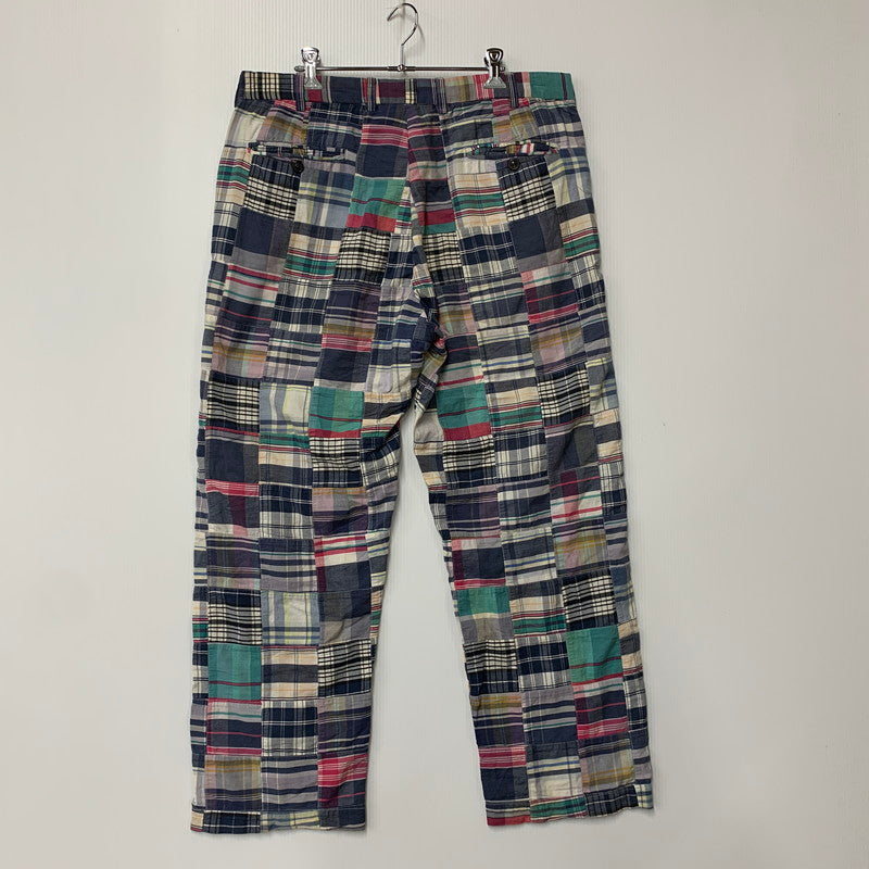 【現状渡し品】【メンズ】 Brooks Brothers ブルックスブラザーズ PATCHWORK PANTS パッチワーク パンツ ズボン ボトムス 157-250907-ya-10-izu サイズ：36×32 カラー：マルチ 万代Net店