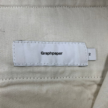 【中古品】【メンズ】 GRAPHPAPER グラフペーパー COLORFAST DENIM 2 TUCK PANTS GM203-40093B カラーファスト デニム 2タック パンツ ボトムス 151-250901-as-12-izu サイズ：2 カラー：グレー 万代Net店