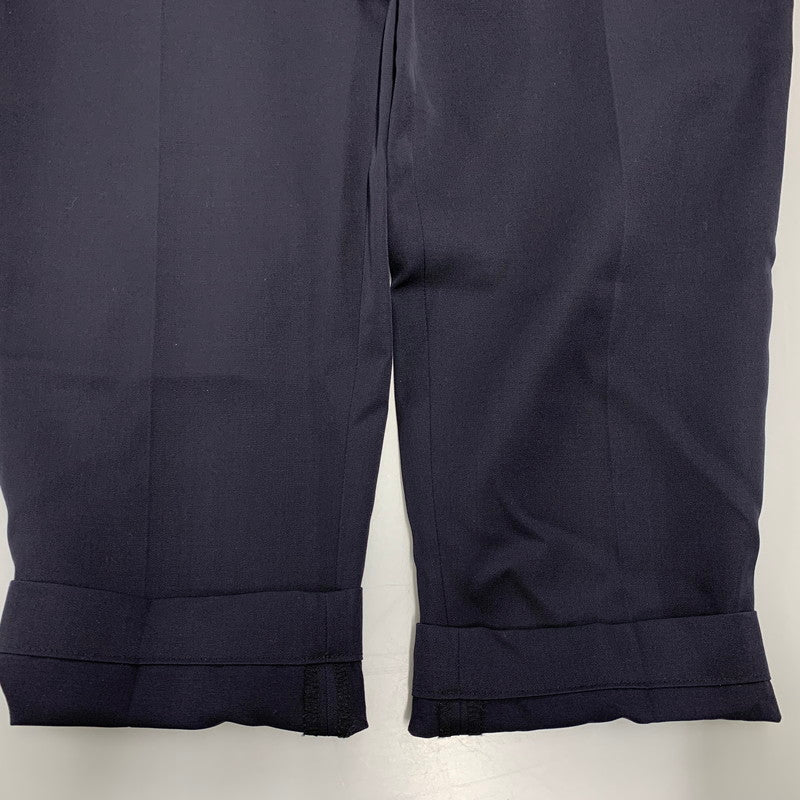 【中古品】【メンズ】 GRAPHPAPER グラフペーパー SCALE OFF WOOL TAPERED TROUSERS GM233-40170B スケール オフ ウール テーパード トラウザーズ パンツ ボトムス 151-250901-as-14-izu サイズ：2 カラー：ネイビー 万代Net店