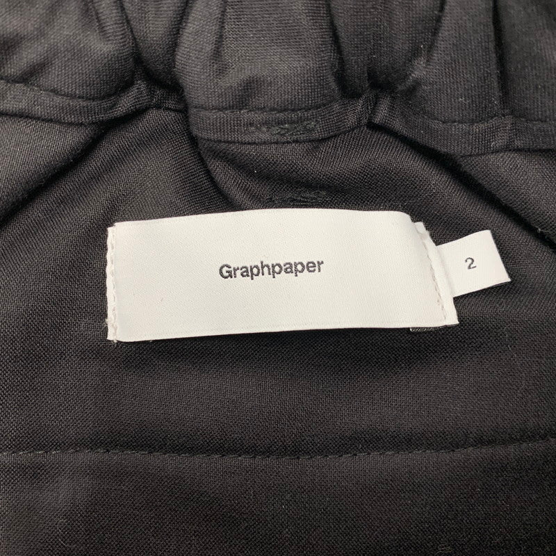 【中古品】【メンズ】 GRAPHPAPER グラフペーパー SCALE OFF WOOL TAPERED TROUSERS GM233-40170B スケール オフ ウール テーパード トラウザーズ パンツ ボトムス 151-250901-as-14-izu サイズ：2 カラー：ネイビー 万代Net店