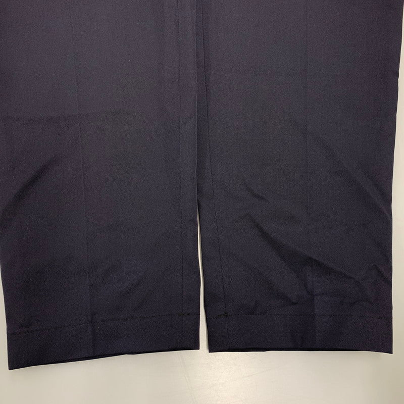 【中古品】【メンズ】 GRAPHPAPER グラフペーパー SCALE OFF WOOL TAPERED TROUSERS GM233-40170B スケール オフ ウール テーパード トラウザーズ パンツ ボトムス 151-250901-as-14-izu サイズ：2 カラー：ネイビー 万代Net店