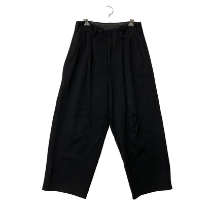 【現状渡し品】【メンズ】 Y's for men ワイズ フォー メン WOOL WIDE PANTS MN-T10-198 ウール ワイド パンツ ボトムス 151-250901-as-20-izu サイズ：3 カラー：ブラック 万代Net店