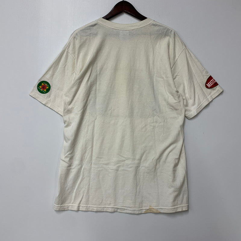 【現状渡し品】【メンズ】 SPECTACLE RIDDIM スペクタクルリディム × MASTERPIECE マスタピース GARNET SILK T-SHIRT ガーネットシルク Tシャツ トップス 半袖 142-250907-ya-13-izu サイズ：L カラー：白 万代Net店