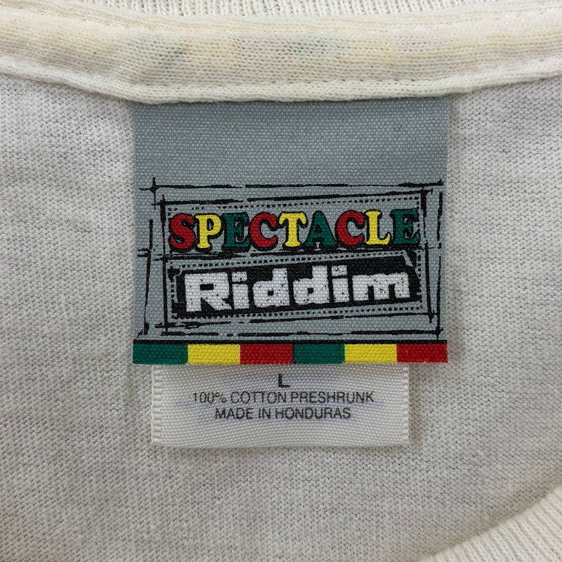 【現状渡し品】【メンズ】 SPECTACLE RIDDIM スペクタクルリディム × MASTERPIECE マスタピース GARNET SILK T-SHIRT ガーネットシルク Tシャツ トップス 半袖 142-250907-ya-13-izu サイズ：L カラー：白 万代Net店
