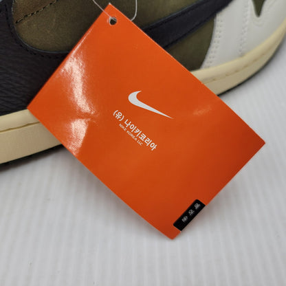 【中古美品】【メンズ】 NIKE×TRAVIS SCOTT ナイキ×トラヴィス・スコット DM7866-200 AIR JORDAN 1 LOW OG SP エアジョーダン 1 ロー オリジナル スペシャル 靴 スニーカー シューズ 160-250902-ma-15-izu サイズ：28.5cm カラー：REVERSE OLIVE 万代Net店