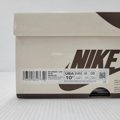 【中古美品】【メンズ】 NIKE×TRAVIS SCOTT ナイキ×トラヴィス・スコット DM7866-200 AIR JORDAN 1 LOW OG SP エアジョーダン 1 ロー オリジナル スペシャル 靴 スニーカー シューズ 160-250902-ma-15-izu サイズ：28.5cm カラー：REVERSE OLIVE 万代Net店