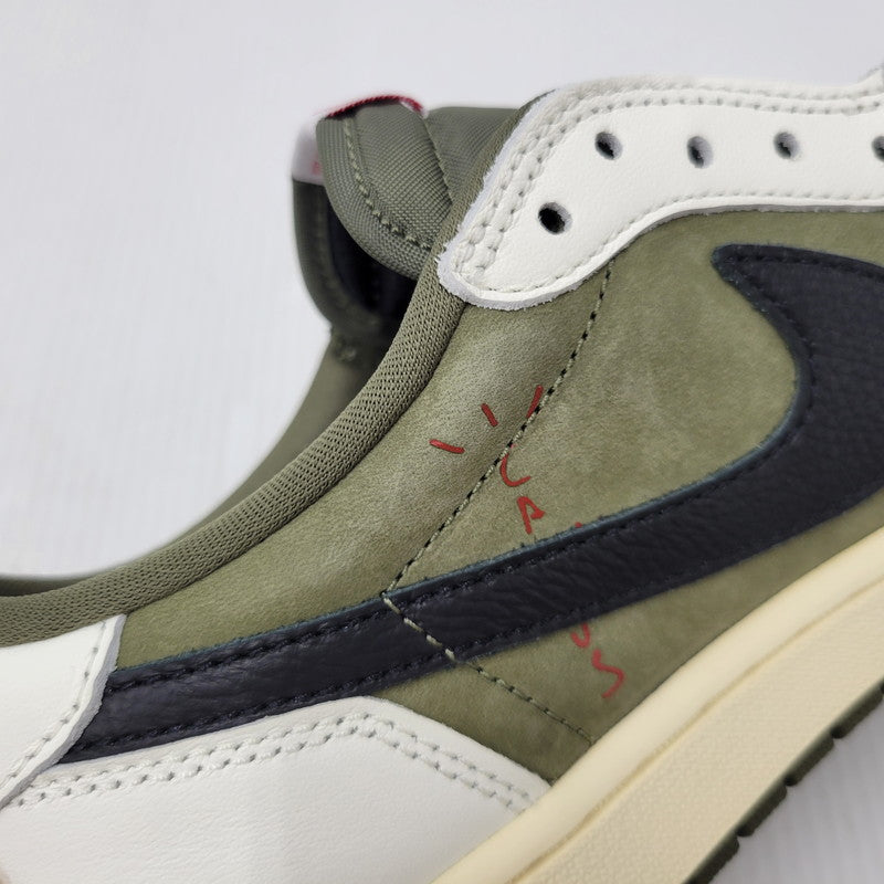【中古美品】【メンズ】 NIKE×TRAVIS SCOTT ナイキ×トラヴィス・スコット DM7866-200 AIR JORDAN 1 LOW OG SP エアジョーダン 1 ロー オリジナル スペシャル 靴 スニーカー シューズ 160-250902-ma-15-izu サイズ：28.5cm カラー：REVERSE OLIVE 万代Net店