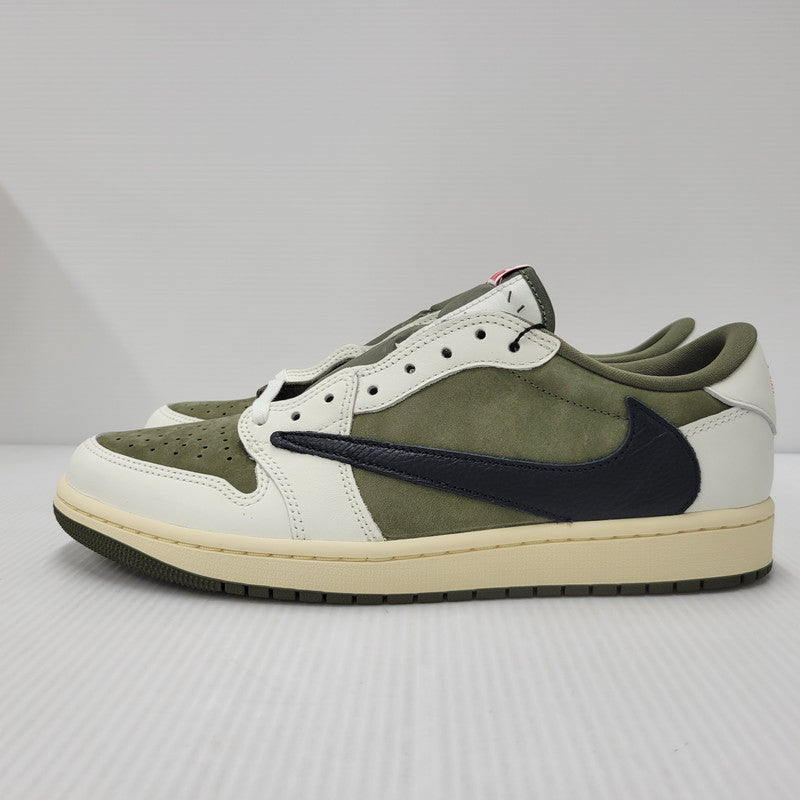 【中古美品】【メンズ】 NIKE×TRAVIS SCOTT ナイキ×トラヴィス・スコット DM7866-200 AIR JORDAN 1 LOW OG SP エアジョーダン 1 ロー オリジナル スペシャル 靴 スニーカー シューズ 160-250902-ma-15-izu サイズ：28.5cm カラー：REVERSE OLIVE 万代Net店