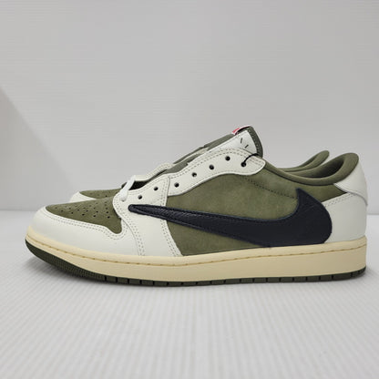 【中古美品】【メンズ】 NIKE×TRAVIS SCOTT ナイキ×トラヴィス・スコット DM7866-200 AIR JORDAN 1 LOW OG SP エアジョーダン 1 ロー オリジナル スペシャル 靴 スニーカー シューズ 160-250902-ma-15-izu サイズ：28.5cm カラー：REVERSE OLIVE 万代Net店
