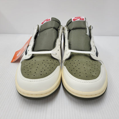 【中古美品】【メンズ】 NIKE×TRAVIS SCOTT ナイキ×トラヴィス・スコット DM7866-200 AIR JORDAN 1 LOW OG SP エアジョーダン 1 ロー オリジナル スペシャル 靴 スニーカー シューズ 160-250902-ma-15-izu サイズ：28.5cm カラー：REVERSE OLIVE 万代Net店