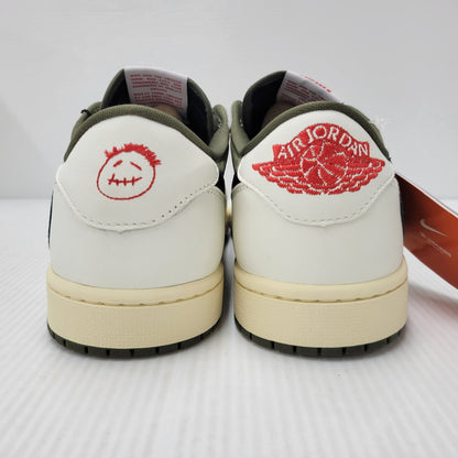 【中古美品】【メンズ】 NIKE×TRAVIS SCOTT ナイキ×トラヴィス・スコット DM7866-200 AIR JORDAN 1 LOW OG SP エアジョーダン 1 ロー オリジナル スペシャル 靴 スニーカー シューズ 160-250902-ma-15-izu サイズ：28.5cm カラー：REVERSE OLIVE 万代Net店