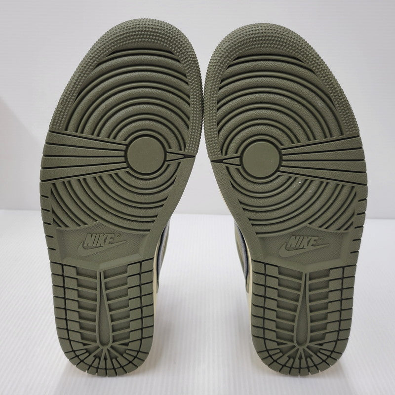 【中古美品】【メンズ】 NIKE×TRAVIS SCOTT ナイキ×トラヴィス・スコット DM7866-200 AIR JORDAN 1 LOW OG SP エアジョーダン 1 ロー オリジナル スペシャル 靴 スニーカー シューズ 160-250902-ma-15-izu サイズ：28.5cm カラー：REVERSE OLIVE 万代Net店
