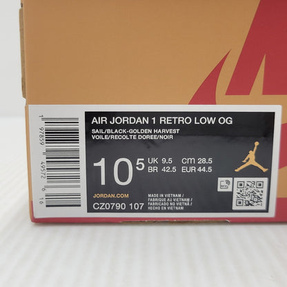 【中古品】【メンズ】 NIKE ナイキ CZ0790-107 AIR JORDAN 1 LOW OG エアジョーダン 1 ロー オリジナル 靴 スニーカー シューズ 160-250902-ma-16-izu サイズ：28.5cm カラー：ROOKIE OF THE YEAR/SAIL AND GOLDEN HARVEST 万代Net店