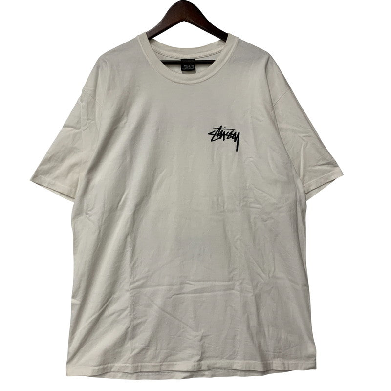 【中古品】【メンズ】 STUSSY ステューシー ITP FLOWER TEE フラワーＴシャツ トップス 半袖 142-250907-ya-14-izu サイズ：XL カラー：白 万代Net店