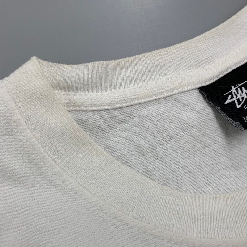 【中古品】【メンズ】 STUSSY ステューシー ITP FLOWER TEE フラワーＴシャツ トップス 半袖 142-250907-ya-14-izu サイズ：XL カラー：白 万代Net店