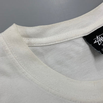 【中古品】【メンズ】 STUSSY ステューシー ITP FLOWER TEE フラワーＴシャツ トップス 半袖 142-250907-ya-14-izu サイズ：XL カラー：白 万代Net店