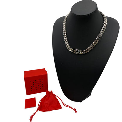 【中古品】【メンズ】 DIESEL ディーゼル DX143300DJW STAINLESS CHOKER NECKLACE アクセサリー ネックレス 192-250904-rk-05-izu カラー：シルバー 万代Net店