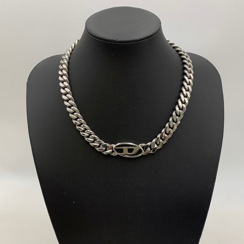 【中古品】【メンズ】 DIESEL ディーゼル DX143300DJW STAINLESS CHOKER NECKLACE アクセサリー ネックレス 192-250904-rk-05-izu カラー：シルバー 万代Net店