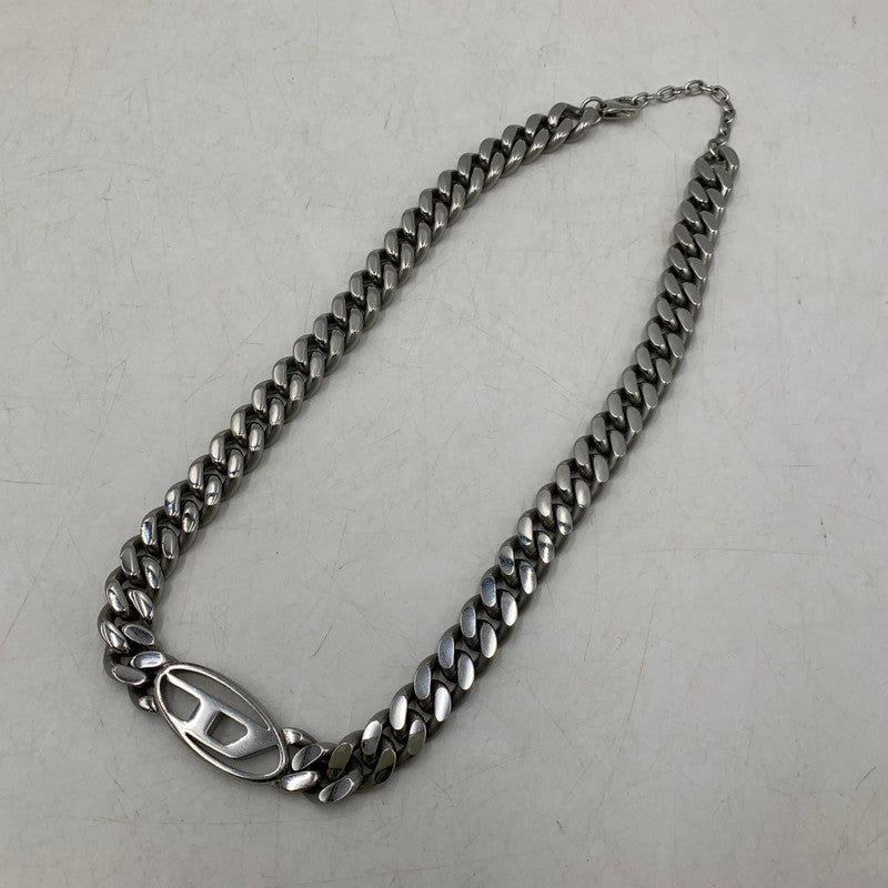 【中古品】【メンズ】 DIESEL ディーゼル DX143300DJW STAINLESS CHOKER NECKLACE アクセサリー ネックレス 192-250904-rk-05-izu カラー：シルバー 万代Net店
