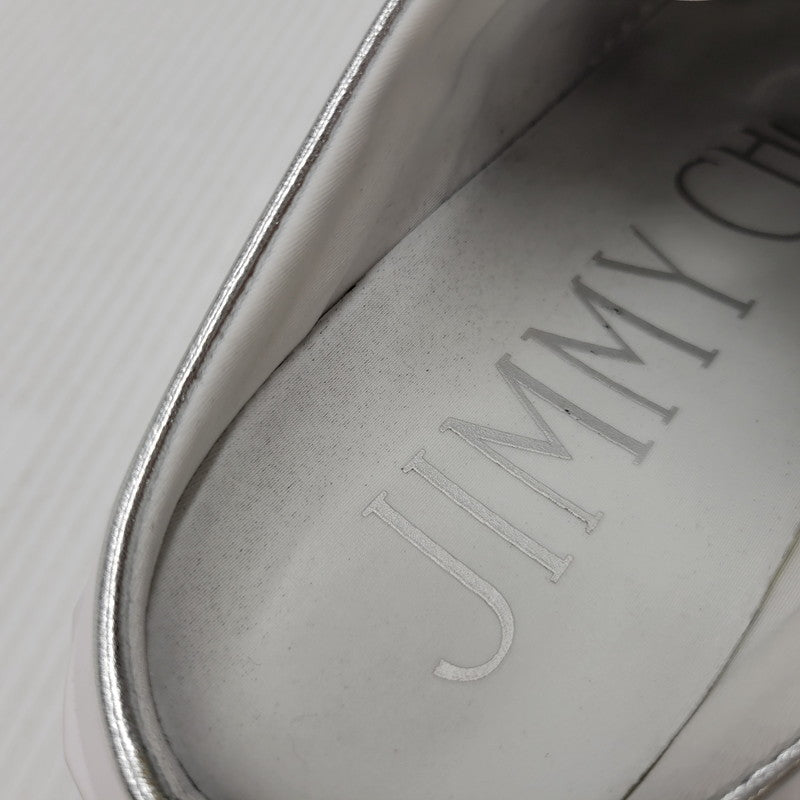 【中古品】【レディース】 JIMMY CHOO ジミーチュウ DIAMOND MAXI ダイヤモンドマキシ 靴 シューズ サンダル クロッグ 183-250902-ma-19-izu サイズ：37 カラー：シルバー 万代Net店