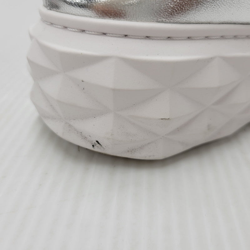 【中古品】【レディース】 JIMMY CHOO ジミーチュウ DIAMOND MAXI ダイヤモンドマキシ 靴 シューズ サンダル クロッグ 183-250902-ma-19-izu サイズ：37 カラー：シルバー 万代Net店