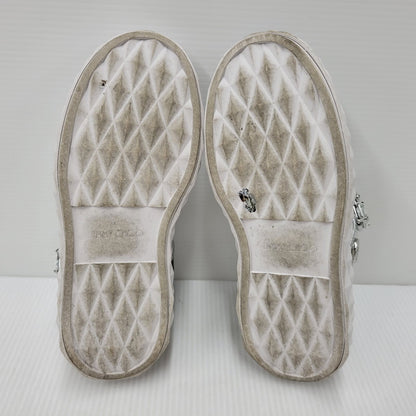 【中古品】【レディース】 JIMMY CHOO ジミーチュウ DIAMOND MAXI ダイヤモンドマキシ 靴 シューズ サンダル クロッグ 183-250902-ma-19-izu サイズ：37 カラー：シルバー 万代Net店