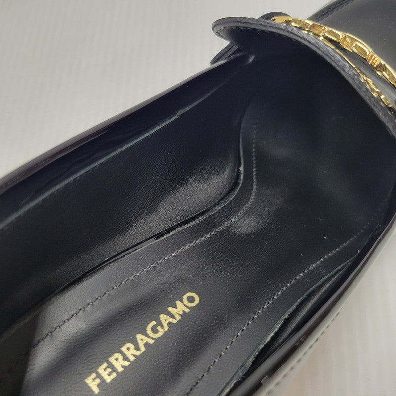 【中古品】【レディース】 Salvatore Ferragamo サルヴァトーレフェラガモ 0769316 MARLENA マルレナ 靴 シューズ ハイヒール パンプス 183-250902-ma-18-izu サイズ：7 カラー：ブラック 万代Net店