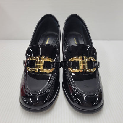 【中古品】【レディース】 Salvatore Ferragamo サルヴァトーレフェラガモ 0769316 MARLENA マルレナ 靴 シューズ ハイヒール パンプス 183-250902-ma-18-izu サイズ：7 カラー：ブラック 万代Net店