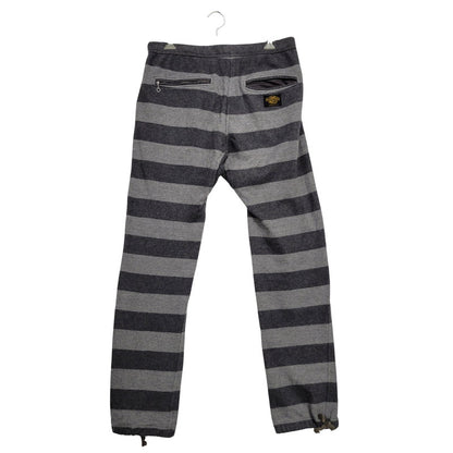 【中古品】【メンズ】 WESTRIDE ウエストライド BORDER LONG PANTS ボーダー ロング パンツ ボトムス 156-250909-as-13-izu サイズ：32 カラー：グレー 万代Net店