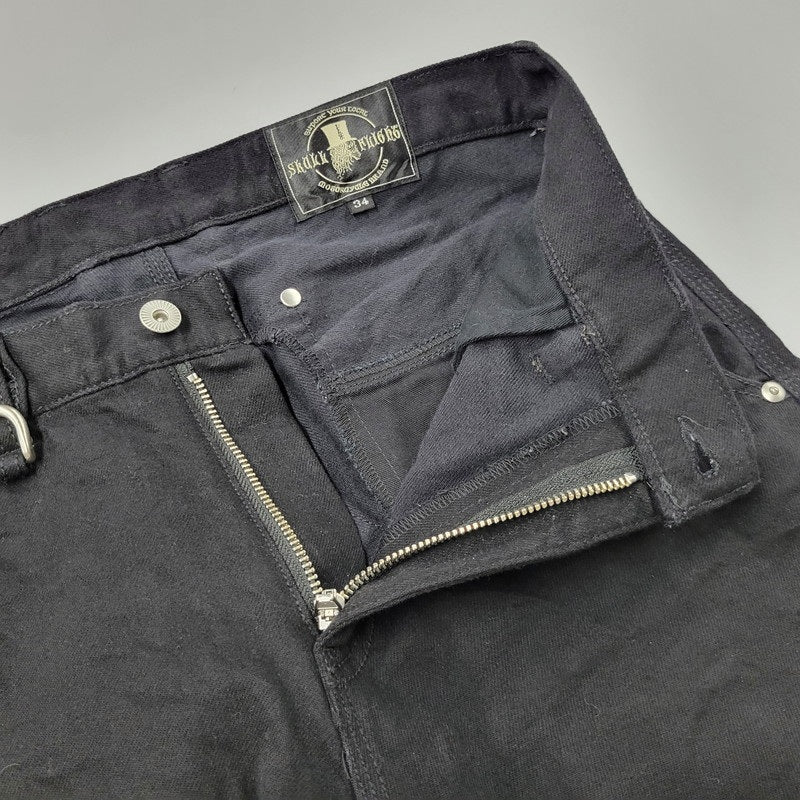 【中古品】【メンズ】 SKULL FLIGHT スカルフライト SS PANTS TYPE6 パンツ ボトムス 156-250909-as-15-izu サイズ：34 カラー：ブラック 万代Net店