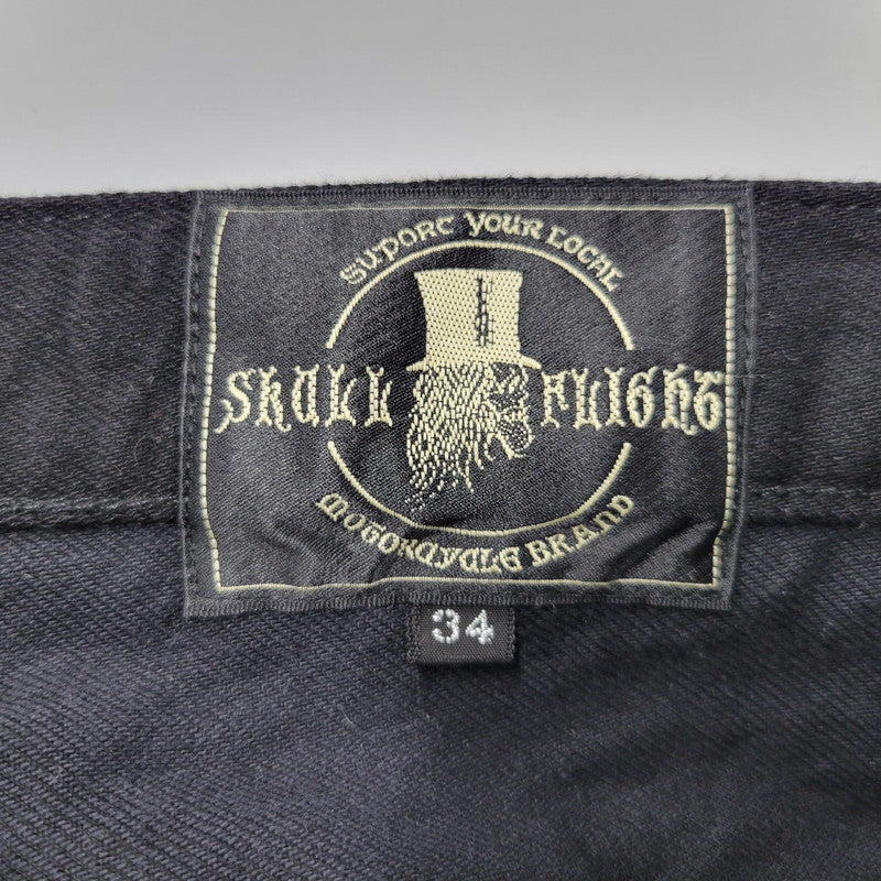 【中古品】【メンズ】 SKULL FLIGHT スカルフライト SS PANTS TYPE6 パンツ ボトムス 156-250909-as-15-izu サイズ：34 カラー：ブラック 万代Net店