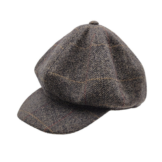 【中古品】【メンズ/レディース】 DAPPER'S ダッパーズ HERRINGBONE WOOL CASQUETTE ヘリンボーン ウール キャスケット 帽子 185-250909-as-17-izu サイズ：L カラー：マルチカラー 万代Net店