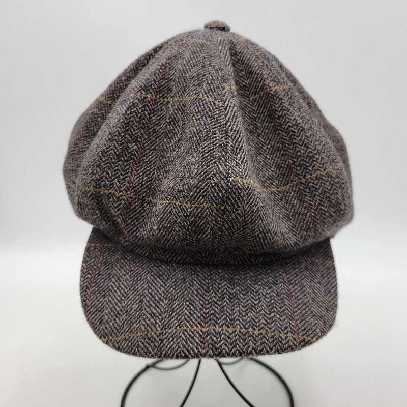 【中古品】【メンズ/レディース】 DAPPER'S ダッパーズ HERRINGBONE WOOL CASQUETTE ヘリンボーン ウール キャスケット 帽子 185-250909-as-17-izu サイズ：L カラー：マルチカラー 万代Net店