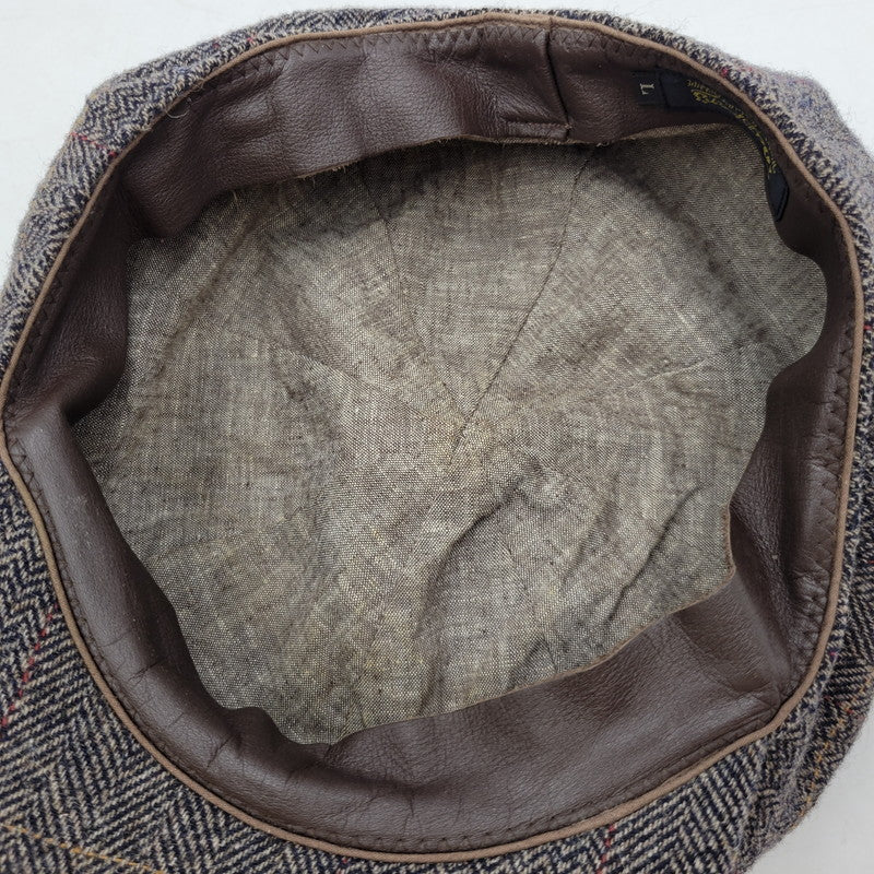 【中古品】【メンズ/レディース】 DAPPER'S ダッパーズ HERRINGBONE WOOL CASQUETTE ヘリンボーン ウール キャスケット 帽子 185-250909-as-17-izu サイズ：L カラー：マルチカラー 万代Net店
