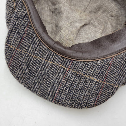 【中古品】【メンズ/レディース】 DAPPER'S ダッパーズ HERRINGBONE WOOL CASQUETTE ヘリンボーン ウール キャスケット 帽子 185-250909-as-17-izu サイズ：L カラー：マルチカラー 万代Net店