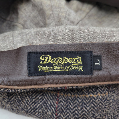 【中古品】【メンズ/レディース】 DAPPER'S ダッパーズ HERRINGBONE WOOL CASQUETTE ヘリンボーン ウール キャスケット 帽子 185-250909-as-17-izu サイズ：L カラー：マルチカラー 万代Net店