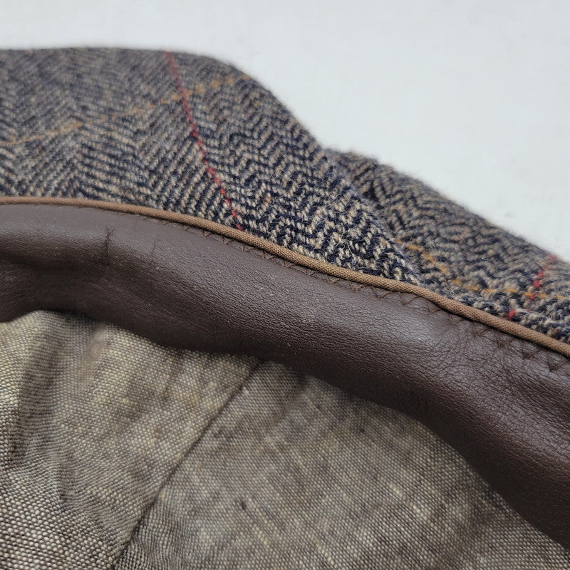 【中古品】【メンズ/レディース】 DAPPER'S ダッパーズ HERRINGBONE WOOL CASQUETTE ヘリンボーン ウール キャスケット 帽子 185-250909-as-17-izu サイズ：L カラー：マルチカラー 万代Net店