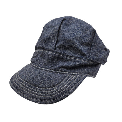 【中古品】【メンズ/レディース】 DAPPER'S ダッパーズ DENIM WORK CAP デニム ワーク キャップ 帽子 185-250909-as-18-izu サイズ：L カラー：ネイビー系 万代Net店