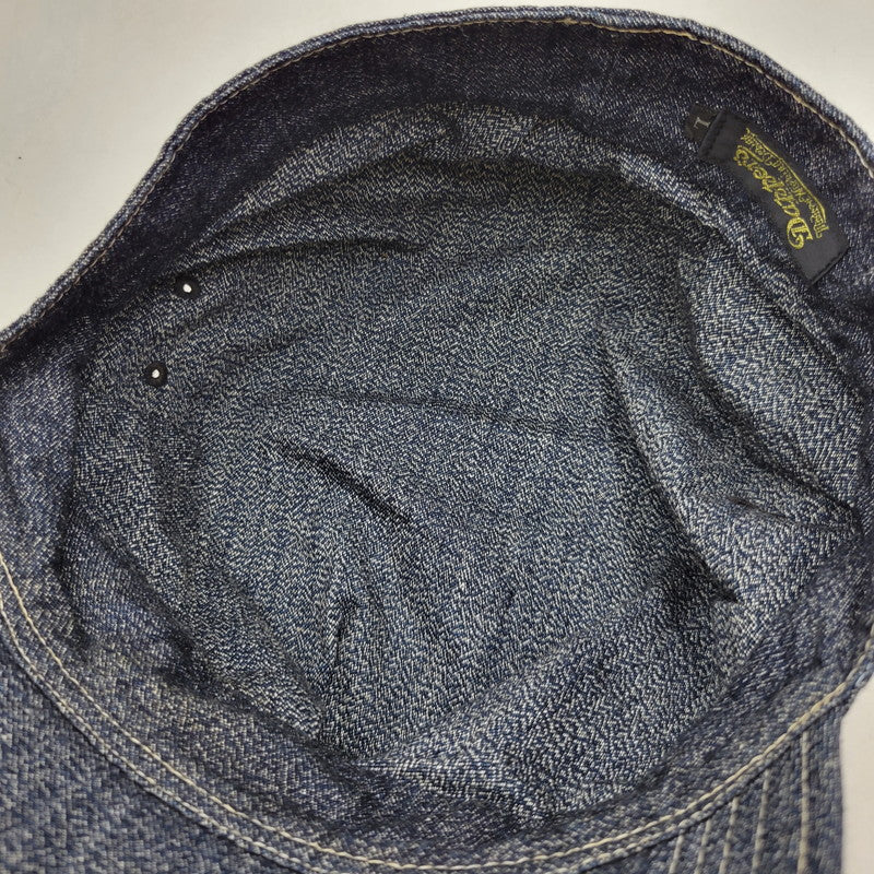 【中古品】【メンズ/レディース】 DAPPER'S ダッパーズ DENIM WORK CAP デニム ワーク キャップ 帽子 185-250909-as-18-izu サイズ：L カラー：ネイビー系 万代Net店