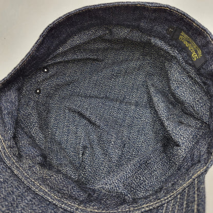 【中古品】【メンズ/レディース】 DAPPER'S ダッパーズ DENIM WORK CAP デニム ワーク キャップ 帽子 185-250909-as-18-izu サイズ：L カラー：ネイビー系 万代Net店