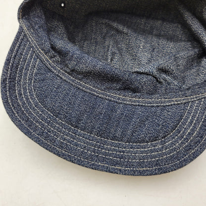 【中古品】【メンズ/レディース】 DAPPER'S ダッパーズ DENIM WORK CAP デニム ワーク キャップ 帽子 185-250909-as-18-izu サイズ：L カラー：ネイビー系 万代Net店