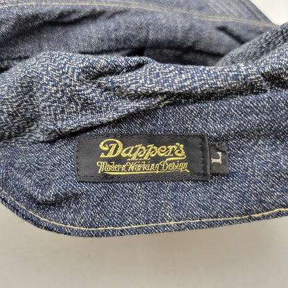 【中古品】【メンズ/レディース】 DAPPER'S ダッパーズ DENIM WORK CAP デニム ワーク キャップ 帽子 185-250909-as-18-izu サイズ：L カラー：ネイビー系 万代Net店