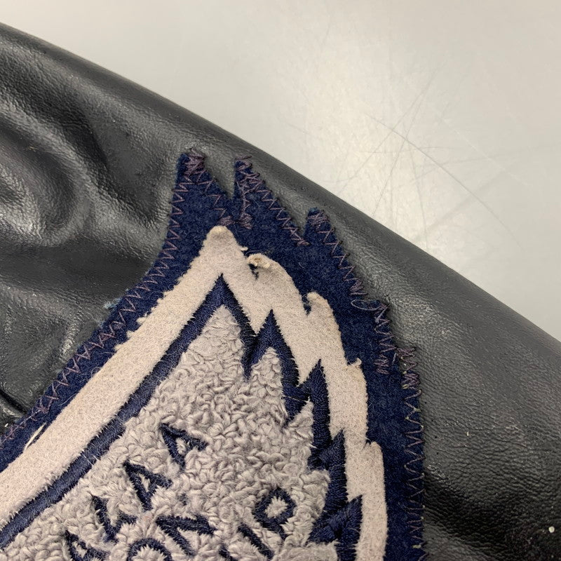 【中古品】【メンズ】 NEFF ネフ USA製 WAPPEN STADIUM JACKET ワッペン スウェット ジャケット アウター 146-250904-rk-13-izu サイズ：XL カラー：グレー×ブラック 万代Net店