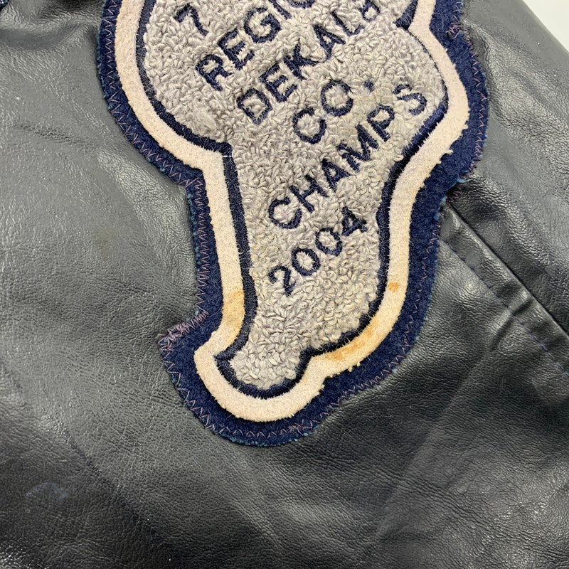 【中古品】【メンズ】 NEFF ネフ USA製 WAPPEN STADIUM JACKET ワッペン スウェット ジャケット アウター 146-250904-rk-13-izu サイズ：XL カラー：グレー×ブラック 万代Net店