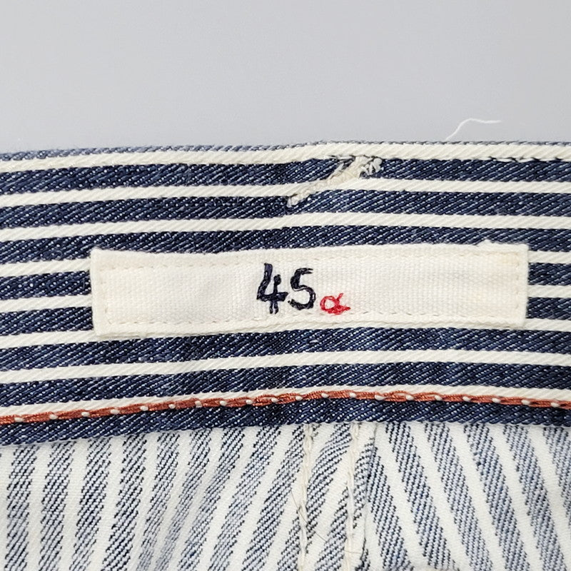 【中古品】【メンズ】 45R フォーティーファイブアール 4056022 HICKORY DENIM PANTS ヒッコリーデニムパンツ ズボン ボトムス 156-250910-ma-06-izu サイズ：32 カラー：STRIPE 万代Net店