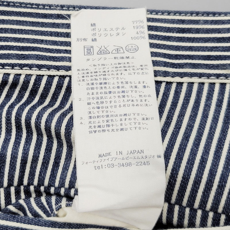 【中古品】【メンズ】 45R フォーティーファイブアール 4056022 HICKORY DENIM PANTS ヒッコリーデニムパンツ ズボン ボトムス 156-250910-ma-06-izu サイズ：32 カラー：STRIPE 万代Net店