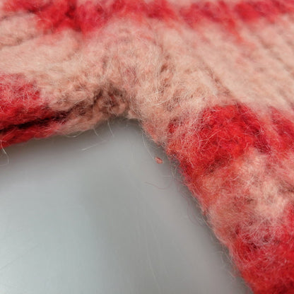 【中古品】【レディース】 POPPY ポピー BORDER LOOSE KNIT ボーダー ルーズ ニット 長袖 トップス 168-250909-as-16-izu サイズ：F カラー：レッド×ピンク 万代Net店