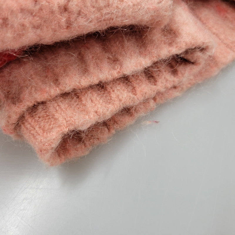 【中古品】【レディース】 POPPY ポピー BORDER LOOSE KNIT ボーダー ルーズ ニット 長袖 トップス 168-250909-as-16-izu サイズ：F カラー：レッド×ピンク 万代Net店