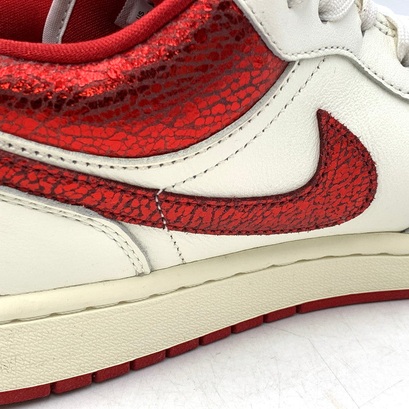 【中古品】【メンズ】 NIKE ナイキ HJ9338-106 WOMEN'S AIR JORDAN 1 LOW SE "SAIL TEAM RED VARSITY RED" スニーカー 靴 160-250904-rk-02-izu サイズ：28.5cm 万代Net店